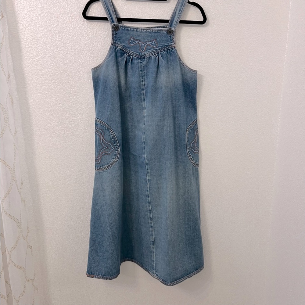 VINTAGE JONI BLAIR DENIM OVERALL DRESS